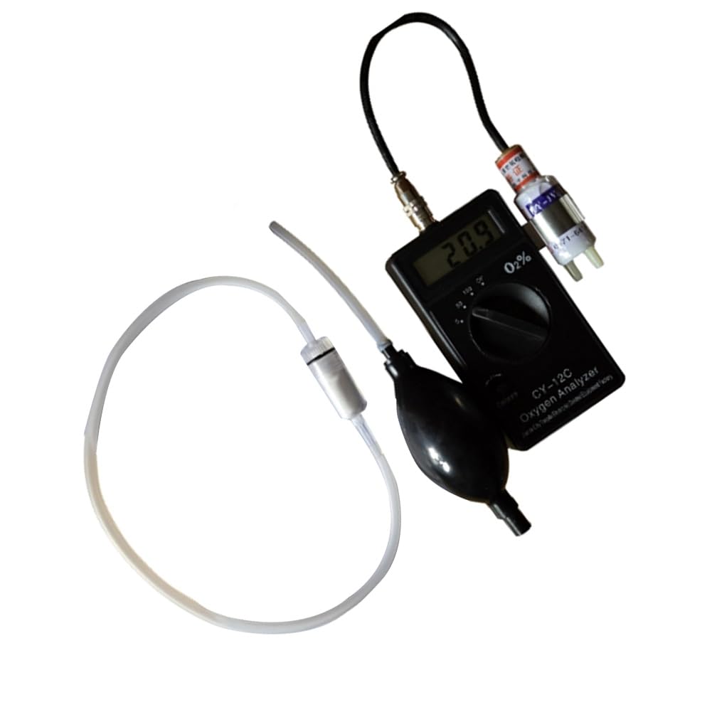 Analizador de Oxígeno Portátil -12C, Comprobador de Concentración de Oxígeno, Instrumentos de Análisis de Oxígeno Portátiles.