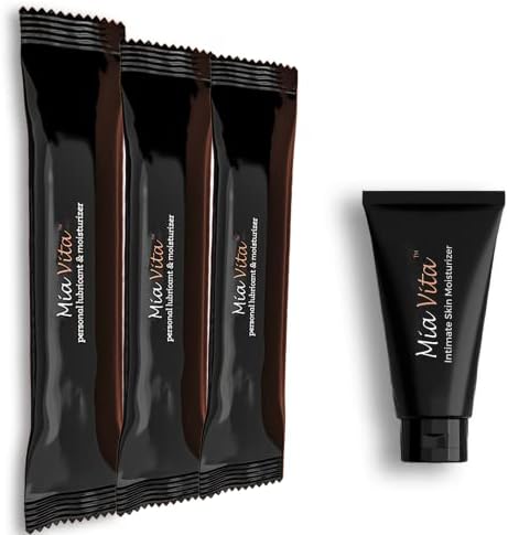 FEMMEPHARMA Mia Vita Bundle Of Vulvar Dryness Gel Tube Moisturizer and Pre Filled Vaginal Dryness Moisturizer applicators, Menopause Moisturizer For Women Feminine Care (Pack of 4)