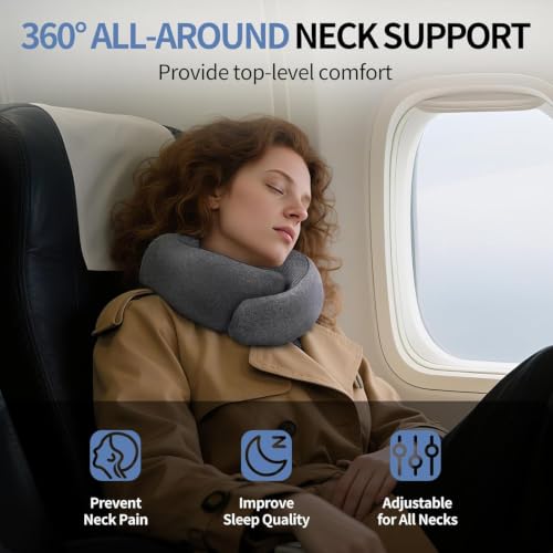 VOOMIKON Neck Pillow Airplane, Travel Pillows for Airplanes - image 4