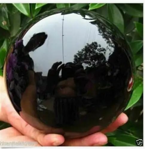 Boule d'obsidienne noire 150mm pour décoration de maison - 5