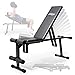 Physionics® Banc de Musculation Inclinable - Pliable, avec Dossier Réglable en 10 Positions et Siège en 4 Positions, pour entraînement complet du corps, Charge Max. 200kg - Multifonction, Fitness, Gym