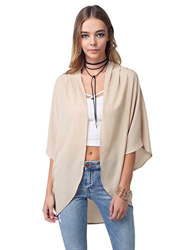 Solid Short Sleeve Oversize Open-Front Kimono Style Cardigan Rust 1XL