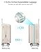 Hanke 20 Inch Expandable Carry On Luggage Airline Approved Top Opening Hard Shell Suitcases with Wheels Lightweight Travel Luggage Carry On Suitcase for Woman Men-Ivory White