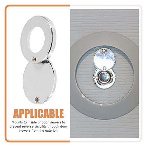 UPKOCH 2 piezas Cubierta de Mirilla de Seguridad para Puerta de Cobre - Protector de Visor para Privacidad en el Hogar y Fácil de Instalar miniatura 6