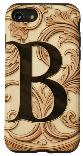 Image of iPhone SE (2020) / 7 / 8 Boho Chic Floral Wreath Latter M Cute Pastel Case