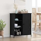 Matériau: Bois d'ingénierie Générique Buffet Chêne Noir 70 x 30 x 80 cm Bois d\'ingénierie,Meubles,Armoires & Meubles de Rangement,Buffets & bahuts,Noir,19.36 KG,882811