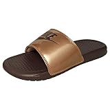 chanclas nike benassi mujer 2018 Nike Wmns Benassi JDI Print, Zapatos de Playa y Piscina Mujer, Multicolor (Mtlc Red Bronze/Mahogany Mink 900), 40.5 EU