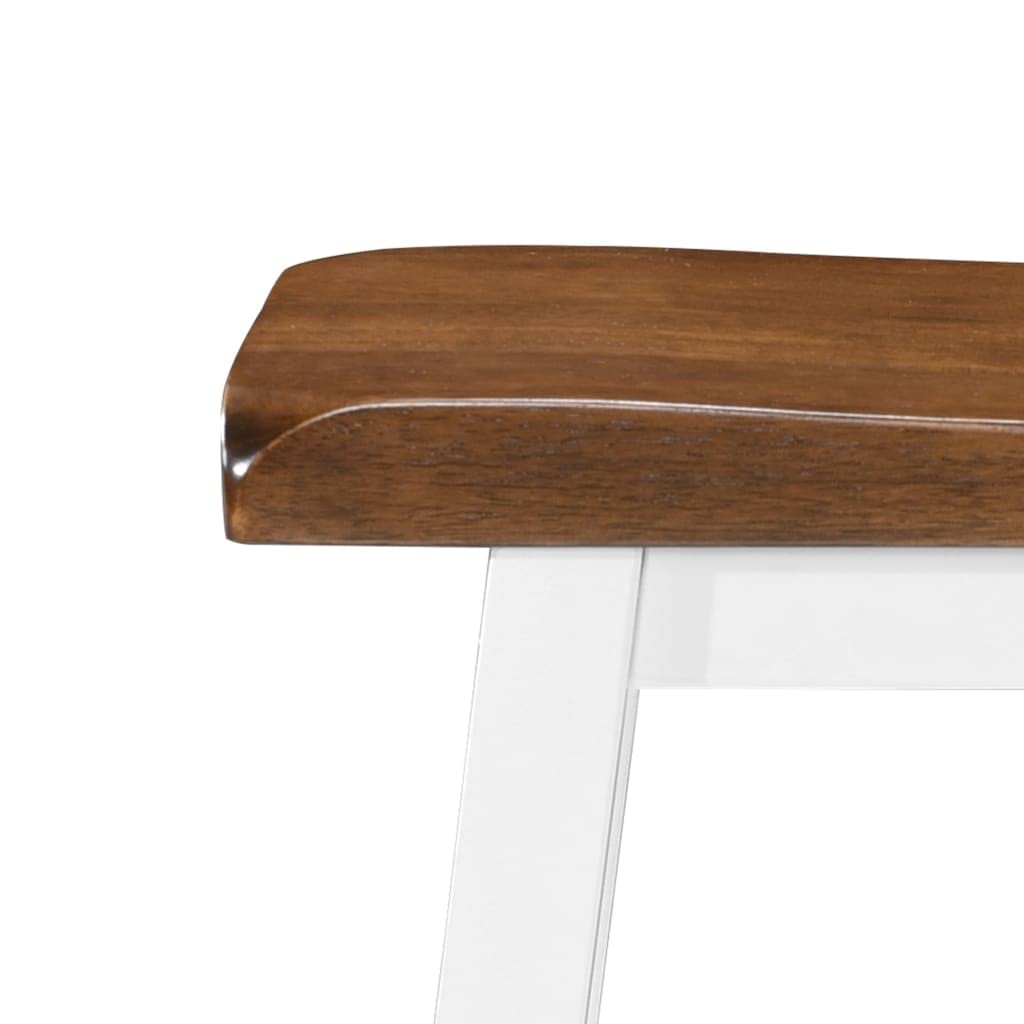 Barhocker Massivholz 2er Set, 2 STK. Barhocker Holz mit 110 kg Belastbarkeit, Schlichtes Design für Wohnung, Bar oder Restaurant, einfache Montage, pflegeleicht mit feuchtem Tuch