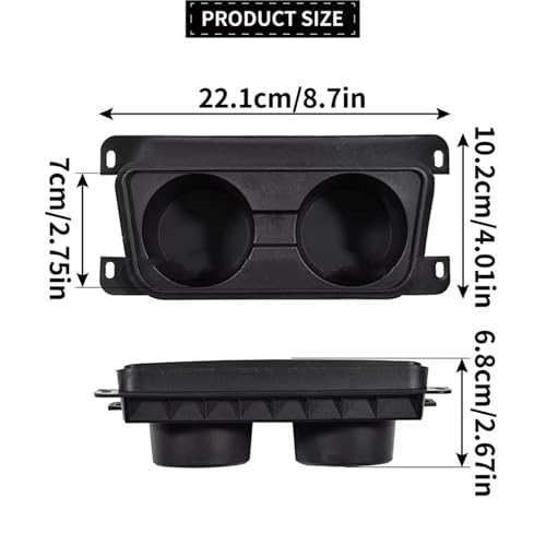 Double porte gobelet auto BMW E90 pour console centrale stable