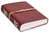 Maße (BxHxT):15 x 21 x 3 cm Notizbuch Gusti Leder \'\'Lucienne\'\' DIN A5 Edles - Chices Leder-Accessoire Blanko  Nachfüllbare Seiten  Recyclebar  Rotes Büffelleder  Glattes Elegantes Leder - 2P31-24-5