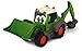 Dickie Toys Happy Fendt Loader, Schaufelbagger mit Lader und Schaufelarm, inkl. 2 Pylonen, Spielautos für Kinder ab 1 Jahr, Baustellenfahrzeug, Bagger, Spielzeugautos, Licht & Sound, 21 cm