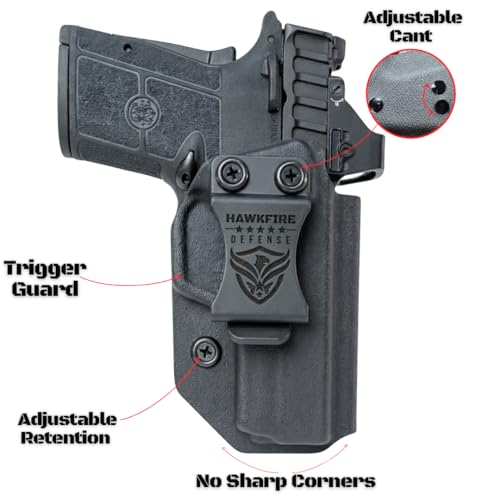 Smith and Wesson Equalizer Holster : Fit | Right Side | IWB Concealed Carry for S&W 9mm Equalizer | Optics by HawkFire