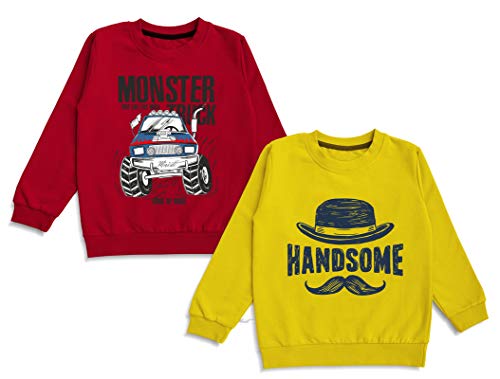 Image of minicult Cotton Full Sleeve T Shirts for Boys and Girls (Pack of 2)