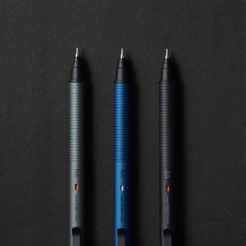 Image of KURUTOGA Mitsubishi Pencil Mechanical Pencil Metal 0.5mm Nocturne Black M5KH1P.24 With Original Stylus Ballpoint Touch Pen