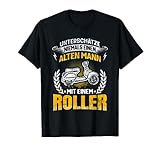 Lustiges Rollerfahrer Motiv zum Vatertag für Herren Männer, Vater und Papa, sowie Rentner mit Mofaführerschein. Lustig als 2 Takt Mofa Bike Zubehör für Moped Fahrer, Bastler & Schrauber, die gerne an Klassiker Mofas und Mopeds mit 2 Taktmotor schrauben.