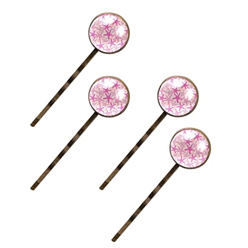 Barrettes étoile de mer rose faites main l'élégance artisanale chic