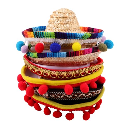 Chapeaux de fête mexicains en feutre, lot de 6 pour enfants