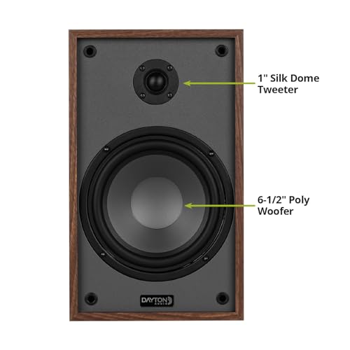 Image of Dayton Audio Classic B65 Bookshelf Speaker Pair (Wood)