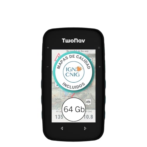 TwoNav Cross Plus (64 GB) + Mapa Completo España IGN Topo 1:25.000 Instalado, GPS con Pantalla 3.2 Pulgadas para MTB, Ciclismo, Trekking o Senderismo