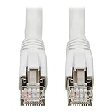 Tripp Lite Cat8 ネットワークケーブル 25G/40G ネットワークケーブル 22 AWG S/FTP PoE ホワイト (N272-060-WH)