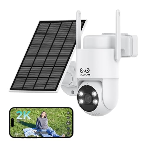 Colorcam【5G Wi-Fi対応・360°追尾機能・ソーラー式】日本企業 ワイヤレス...