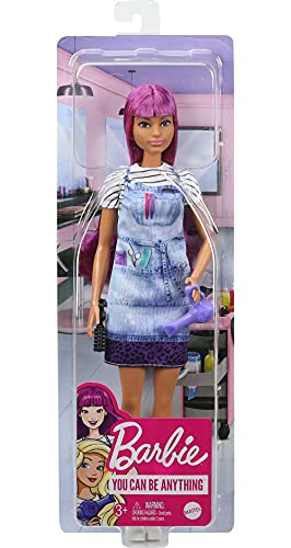 Barbie GTW36 - Haartylistin-Puppe (ca. 30 cm), lila Haare, Zubehör, tolles Geschenk für Kinder ab 3 Jahren – Bild 5