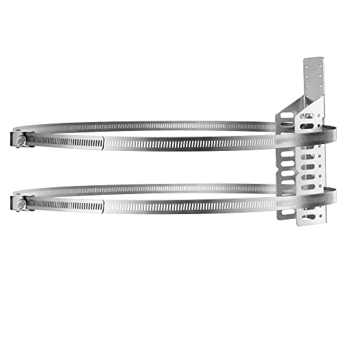 Universal Water Heater Expansion Tank Wall Mounting Bracket 5 Gallon Tank or 13 inch Diameter Pole Holder Brackets Water Heater Earthquake Straps for Nitrogen Tank Propane Tank-1 Set