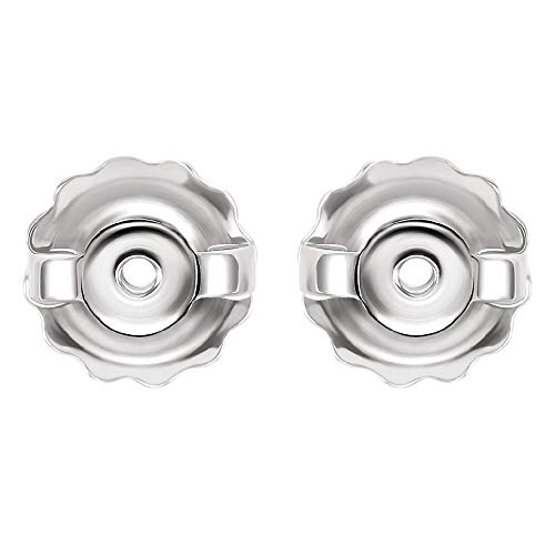 Earrings backs replacements 14K Gold by Glitz Design Threaded Posts Large 0.034