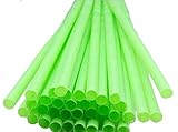 Longitud 23 cm, diámetro 6 mm, bolsa de 250 unidades por caja, caja de 40 sobres Color verde forma recta rígida no doblada