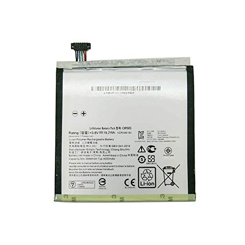 Batería compatible con Asus ZenPad 8.0 Z380KL C11P1505 de alta capacidad, 4053 mAh, con kit de montaje incluido