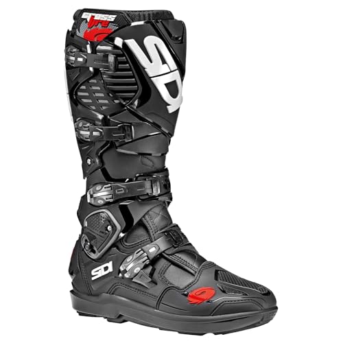 SiDI | Offroad Motorcycle Boots, Professional Motocross Boots for Men CROSSFIRE 3 SRS, Adjustable and Replaceable Buckles, Flex System, Hyper Extension Block