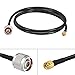 Eightwood RP-SMA Male with Female Pin to N Type Male Plug RG58 Coax Cable 3 feet