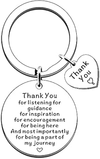 JMIMO Thank You Gifts for Women Coworker Leaving Gifts Keyring Goodbye Farewell Gifts Retirement Gifts Appreciation Keyring for Teacher Mentor Boss Friends Colleagues
