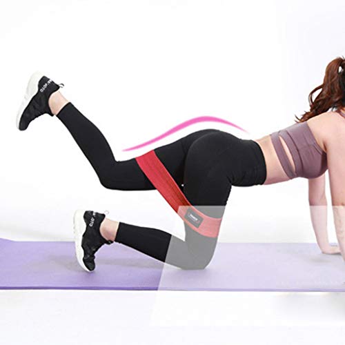 CapsA Hip Booty Exercise Bands Resistance Bands for Legs and Butt, Glutes, Thigh Non-Slip Bands Sports Yoga Latex Stretching Wide Workout Bands (Mint Green, 74cm)