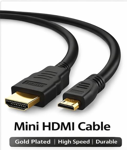 Compatible/Remplacement pour Canon Mini C HD HDMI Câblé plomb HTC-100 pour la plupart EOS + Rebel DSLR/Ixus/Powershot/Elph Caméra numérique et Legria Camcorder V1.4 / Haute vitesse avec Ethernet