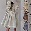 chouyatou Women's Cute Cotton Linen Loose Babydoll... #2