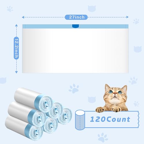 60-Count-Cat-Litter-Box-Liners-Bag-Large-Jumbo-Drawstring-Extra-Durable-Pet-Cat-Pan-Liners-Extra-Thick-Kitty-Leakproof-Design-Cat-Litter-Bags-for-Automatic-Cat-Litter-Box-and-Litter-Robot 60 Count Cat Litter Box Liners Bag Large Jumbo Drawstring Extra Durable Pet Cat Pan Liners Extra Thick Kitty Leakproof Design Cat Litter Bags for Automatic Cat Litter Box and Litter Robot