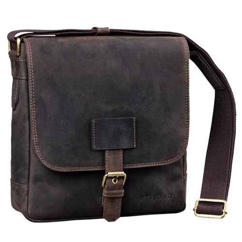 STILORD 'Bennet' Bolso de Hombro para Hombre Cuero Vintage Bolso Mensajero Bolso Trabajo Bolso Piel...