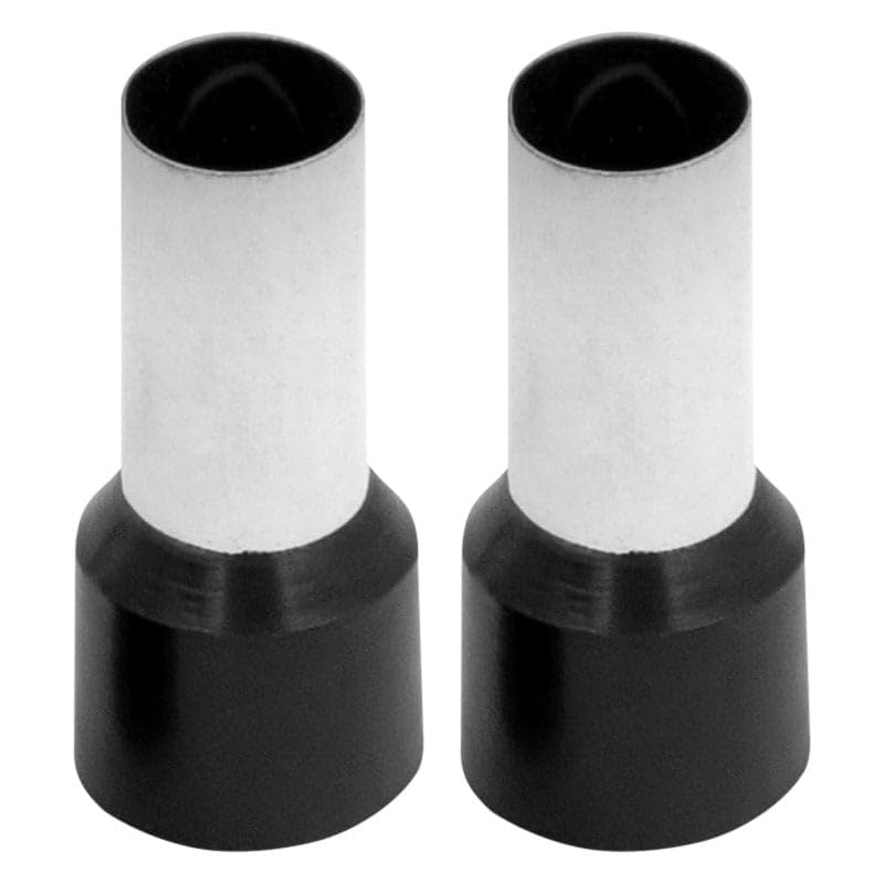 Install Bay Ferrules - Black 1/0Ga - 50 Per Bag