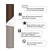 TECKWRAP 001 Vinyl Matte Permanent Adhesive Vinyl for Craft Decal Projects 12" x 10ft, Matte Coffee Brown #1