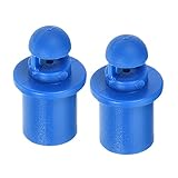 M METERXITY 60 Pack Irrigation Drip Emitters - Garden Lawn Micro Misting Nozzle 180 Degree Refraction Sprinkler Apply to Watering System (19x11.5mm Blue)
