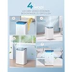 Mobile Klimaanlage 12000 BTU mit Abluftschlauch | 3-in-1 Mobiles Klimagerät: Kühlen, Entfeuchten, Ventilieren | 4-Stufen-Lüfter | 410 m³/h | Energieeffizienzklasse A | [Energieklasse A] – Bild 3