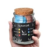 Quran Verse Jar - Spiritual Comfort Read For Emotions & Feelings, Islamic Gifts for Women, Men, Mom, Dad, Friend - English, Decor, Ramadan & Eid Gift - Affirmation Verses, Hope & Prayer Jar