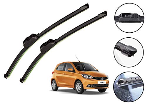 Image of Auto Hub Car Wiper Blades Compatibility With TATA Tiago - Set of 2 Pcs (D-22,P-16)