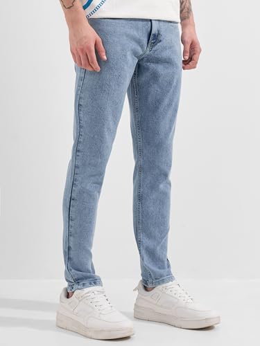 Image of Highlander Men Men's Straight Relaxed Fit Jeans | Stretchable | Everyday Comfort & Style| Jeans for Man|Premium Cotton Blend