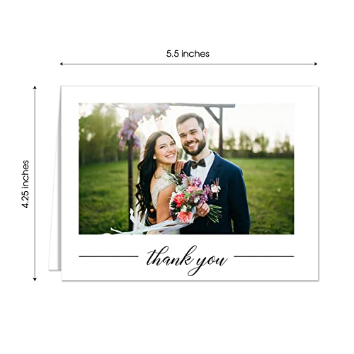 Sblabels 178-ACC8-AQ-FF-AMA3 Personalized Simple Photo Thank You Cards / 100 Modern All Occasion Custom Bulk Thanks Note Cards thumb #4