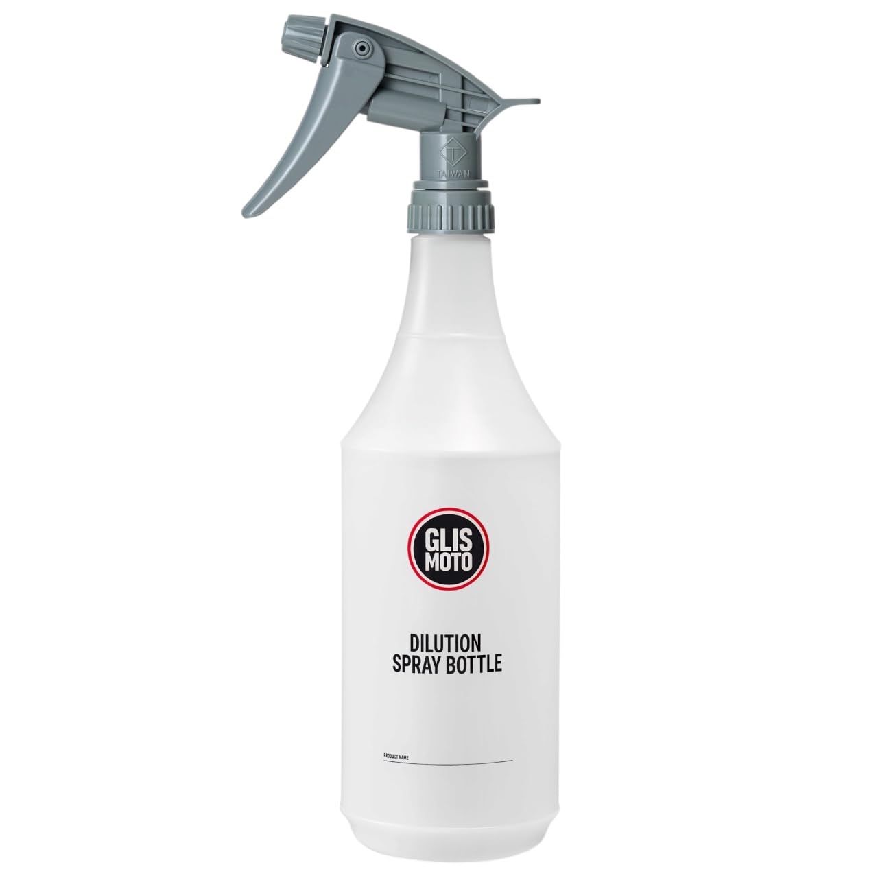 Glismoto Dilute Pro – 947 ml (32 oz) Chemical-Resistant Spray Bottle for Cleaning Solutions & Car Detailing Care, Professional Dilution Bottle with 1:1–10:1 Ratio Markings (Red Logo Pack of 1, 1)