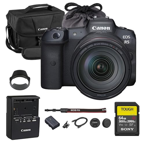 Canon EOS R5 Mirrorless Camera with 24-105mm f/4 Lens |