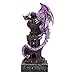 Produktbild Nemesis Now Wächter des Turms Figur 17,7 cm, Harz, lila, Drachenskulptur, Gothic Fantasy Merchandise, in feinstem Harz gegossen, handbemalt