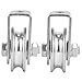 GETAJGHSD 2pcs Heavy Duty Wire Rope Pulley Block Load Bearing Pulley for Lifting Smooth Rotation for Industrial Household Use Easy to Install Versatile